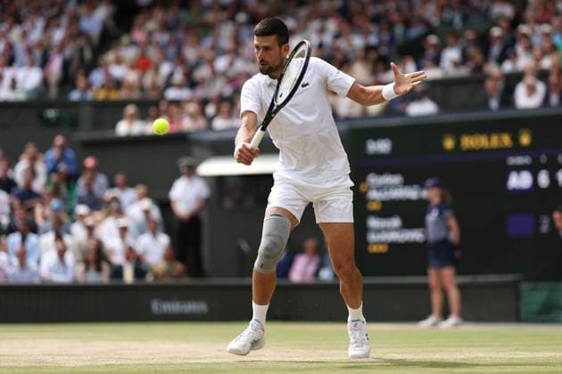 Novak Djokovic of Serbia Wimbledon Tennis Championships, Day 14, The All England Lawn Tennis and Croquet Club, London, UK - 14 Jul 2024  Copyright: xEllaxLing Shutterstockx 14584816n