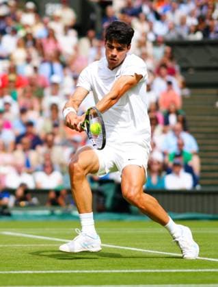Carlos Alcaraz during the Gentlemen s Singles final Wimbledon Tennis Championships, Day 14, The All England Lawn Tennis and Croquet Club, London, UK - 14 Jul 2024  Copyright: xJavierxGarcia Shutterstockx 14584814cz
