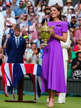 Catherine Princess of Wales during the trophy presentation ceremony Wimbledon Tennis Championships, Day 14, The All England Lawn Tennis and Croquet Club, London, UK - 14 Jul 2024  Copyright: xJavierxGarcia Shutterstockx 14584814fe
