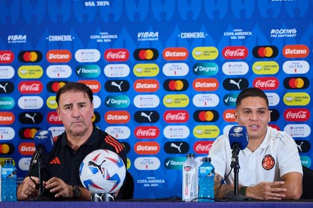 RECORD DATE NOT STATED Copa America USA 2024 Colombia Training and press conference, PK, Pressekonferenz Nestor Lorenzo head coach of Colombia during press conference ahead of final match against Argentina as part of CONMEBOL Copa America USA 2024 at Hard Rock Stadium on July 13, 2024 in Miami Gardens, United States. MIAMI GARDENS FLORIDA UNITED STATES  Copyright: xJosexLuisxMelgarejox 20240713160834_CA_F_2024_COL_PRESS_LORENZO17