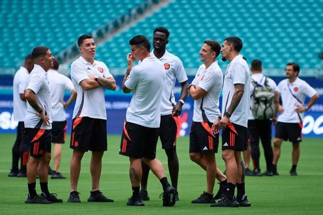 Football, Copa America, Colombia national team, Training