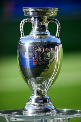 BERLIN, GERMANY - 14 JULY, 2024: Trophy, The football match of Final EURO 2024 Spain vs England at Olympic Stadium  Copyright: xVITALIIxKLIUIEVx