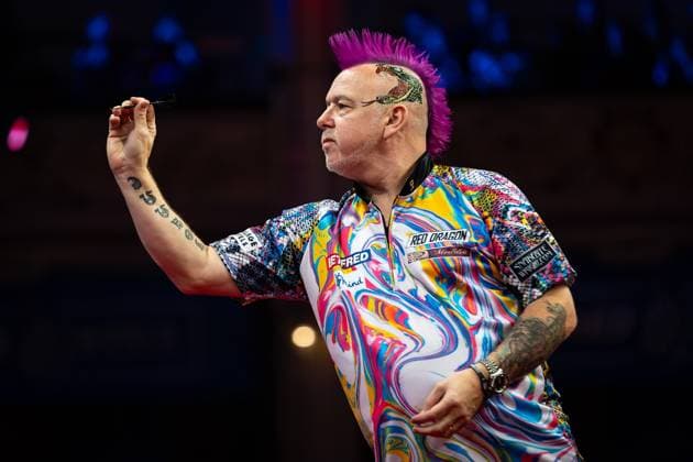 Sport Themen der Woche KW28 Sport Bilder des Tages 14 07 2024. 2024 Betfred Matchplay Peter Wright in his Round One match against Andrew Gilding (not in picture) during the 2024 Betfred World Matchplay darts at Winter Gardens, Blackpool, United Kingdom on 14 July 2024. Editorial use only , Copyright: xIanxStephenx PSI-19944-0105