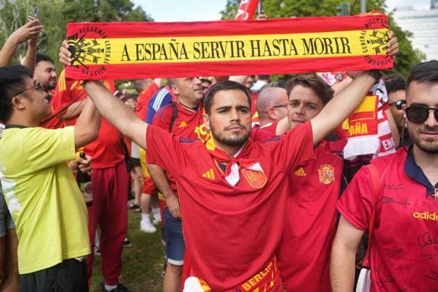 14 07 2024,Berlin,Impressions before the start of the Uefa European Championship final match between England and Spain