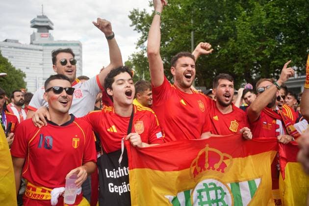 14 07 2024,Berlin,Impressions before the start of the Uefa European Championship final match between England and Spain