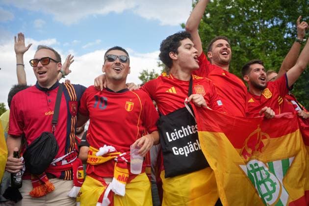 14 07 2024,Berlin,Impressions before the start of the Uefa European Championship final match between England and Spain