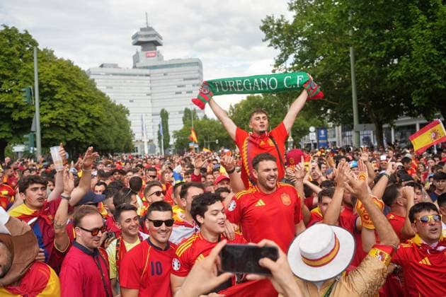 14 07 2024,Berlin,Impressions before the start of the Uefa European Championship final match between England and Spain