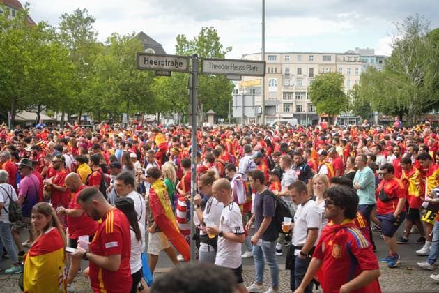 14 07 2024,Berlin,Impressions before the start of the Uefa European Championship final match between England and Spain