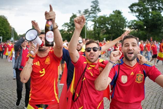 14 07 2024,Berlin,Impressions before the start of the Uefa European Championship final match between England and Spain