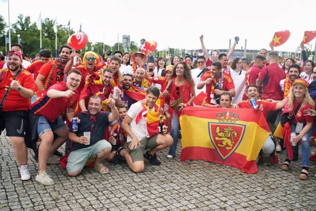 14 07 2024,Berlin,Impressions before the start of the Uefa European Championship final match between England and Spain