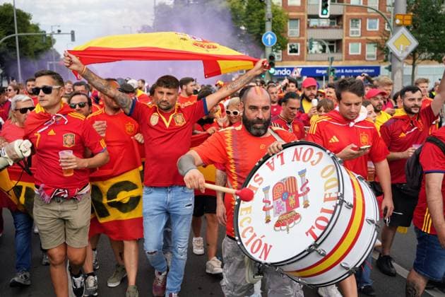 14 07 2024,Berlin,Impressions before the start of the Uefa European Championship final match between England and Spain