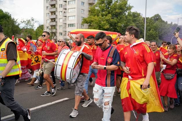 14 07 2024,Berlin,Impressions before the start of the Uefa European Championship final match between England and Spain