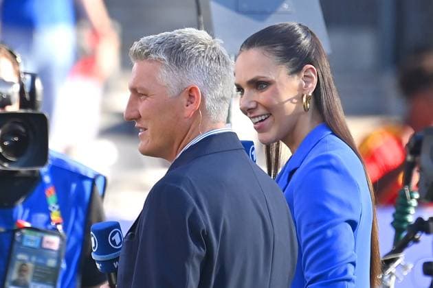 Bastian SCHWEINSTEIGER,Esther SEDLACZEK Presenter , FINAL Spain ESP England ENG on 14 07 2024, Olympiastadion Berlin Football UEFA EURO 2024 GERMANY from 14 06 2024 14 07 2024