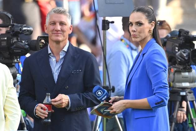 Bastian SCHWEINSTEIGER,Esther SEDLACZEK Presenter , FINAL Spain ESP England ENG on 14 07 2024, Olympiastadion Berlin Football UEFA EURO 2024 GERMANY from 14 06 2024 14 07 2024