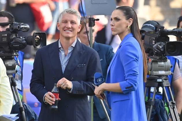 Bastian SCHWEINSTEIGER,Esther SEDLACZEK Presenter , FINAL Spain ESP England ENG on 14 07 2024, Olympiastadion Berlin Football UEFA EURO 2024 GERMANY from 14 06 2024 14 07 2024