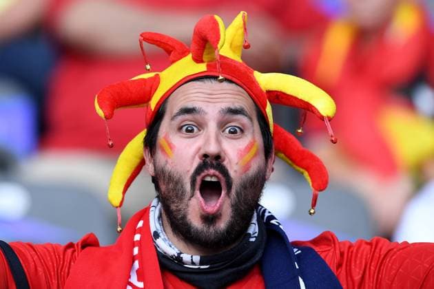 Soccer UEFA EURO 2024 Final Spain England on 14 07 2024 at Olympiastadion Berlin in Berlin Fans Spectators Spain xRx