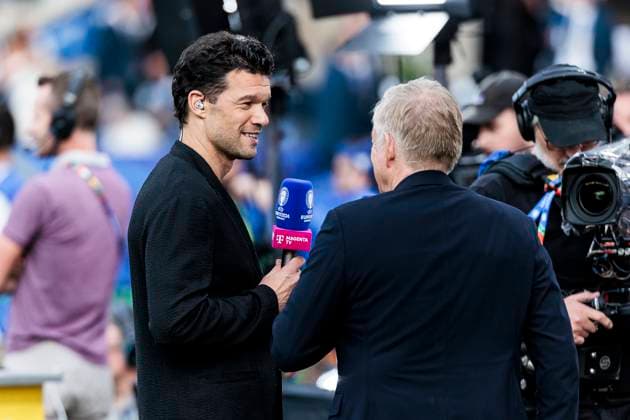 UEFA EURO 2024 Final Spain England 14 07 2024 Michael Ballack with Johannes B Kerner UEFA EURO 2024 Final Spain England Olympiastadion, Berlin on 14 07 2024 Copyright: xBEAUTIFULxSPORTS Wunderlx