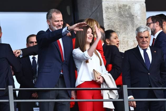 EURO 2024, Final, Spain - England, King Felipe and daughter Sofia