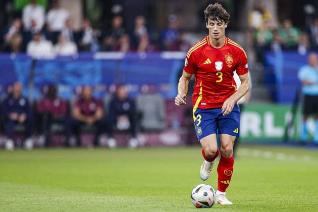 BERLIN, 14-07-2024, Olympia Stadium , European Football Championship Euro2024, final match no.51 between Spain and England. Spain player Robin Le Normand Spain - England (Euro2024)  x25759406x Copyright:
