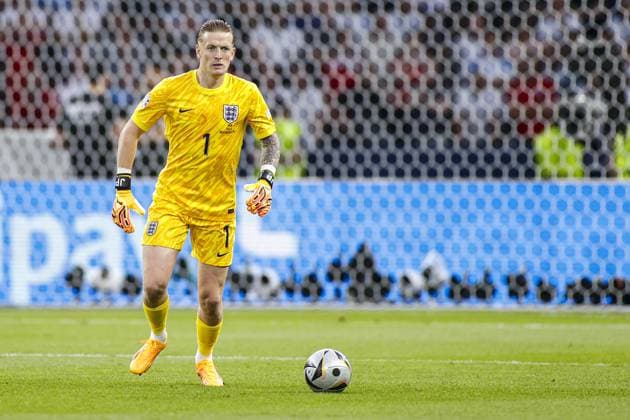 BERLIN, 14-07-2024, Olympia Stadium , European Football Championship Euro2024, final match no.51 between Spain and England. England goalkeeper Jordan Pickford Spain - England (Euro2024)  x25759408x Copyright: