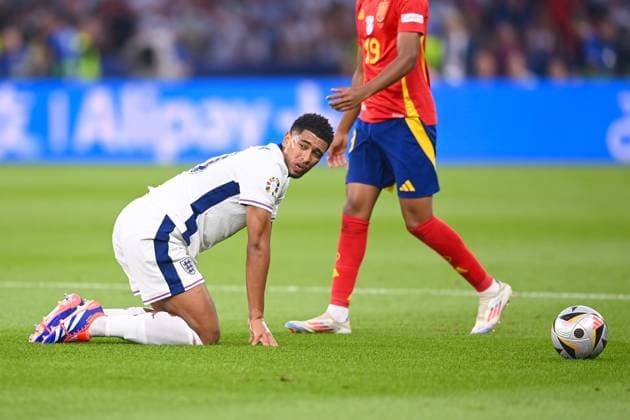 Football, Men, Season 2023 24, UEFA Euro EM 2024, Final in Berlin, Spain England, Jude Bellingham England , 14 07 2024, Copyright: xSebastianxRäppold MatthiasxKochx