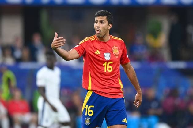 Football, Men, Season 2023 24, UEFA Euro EM 2024, Final in Berlin, Spain England, Rodri Spain , 14 07 2024, Copyright: xSebastianxRäppold MatthiasxKochx