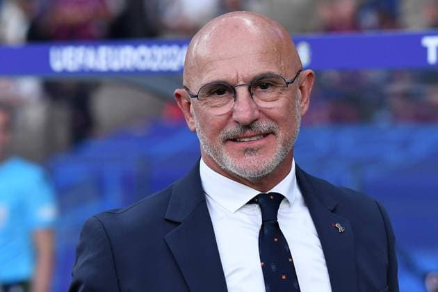 Soccer UEFA EURO 2024 Final Spain England on 14 07 2024 at the Olympiastadion Berlin in Berlin Luis de la Fuente Coach Head Coach Spain xRx