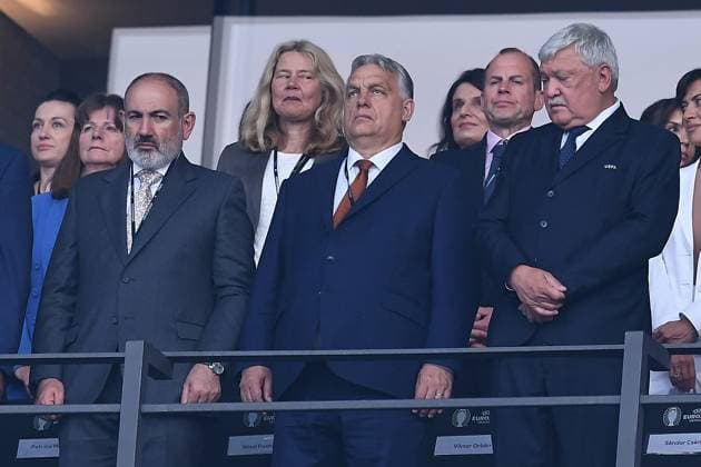 Soccer UEFA EURO 2024 Final Spain England on 14 07 2024 at the Olympiastadion Berlin in Berlin Viktor Orban xRx