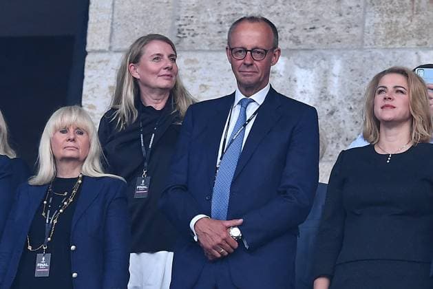Soccer UEFA EURO 2024 Final Spain England on 14 07 2024 at the Olympiastadion Berlin in Berlin Friedrich Merz xRx