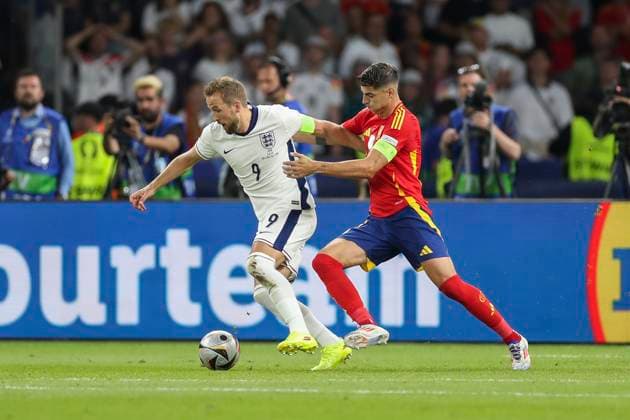 Spain v England England forward Harry Kane during the Spain v England UEFA EURO, EM, Europameisterschaft,Fussball 2024 Final at the Olympiastadion Stadium, Berlin, Germany on 14 July 2024 Editorial use only. All images are copyright Every Second Media Limited. No images may be reproduced without prior permission. Copyright: xIMAGO EveryxSecondxMediax ESM-1060-0171