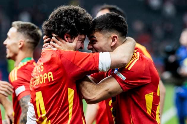 UEFA EURO 2024 Final Spain England 14 07 2024 Pedri Spain, 20 cheers UEFA EURO 2024 Final Spain England Olympiastadion, Berlin on 14 07 2024 Copyright: xBEAUTIFULxSPORTS Wunderlx