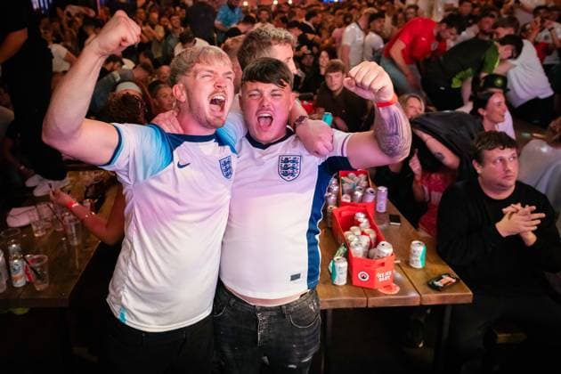EURO 2024, final, Spain - England, public viewing in Manchester