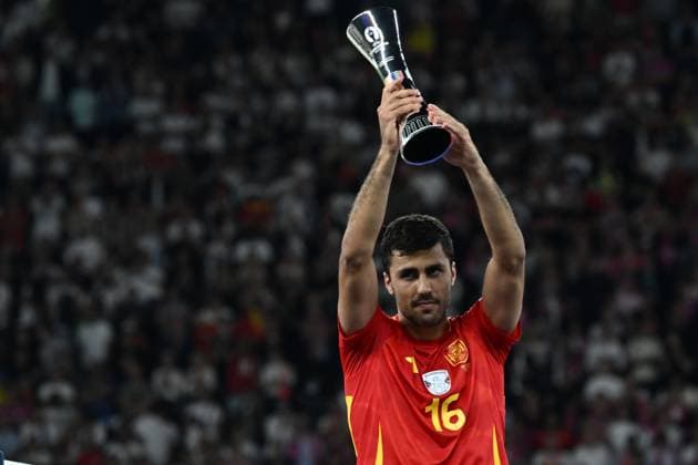 Rodri Hernandez (Spain) during the UEFA EURO, EM, Europameisterschaft,Fussball Germany 2024 match between Spain 2-1 England at Olympiastadion on July 14, 2024 inBerlin, Germany. Noxthirdxpartyxsales  (259657273)