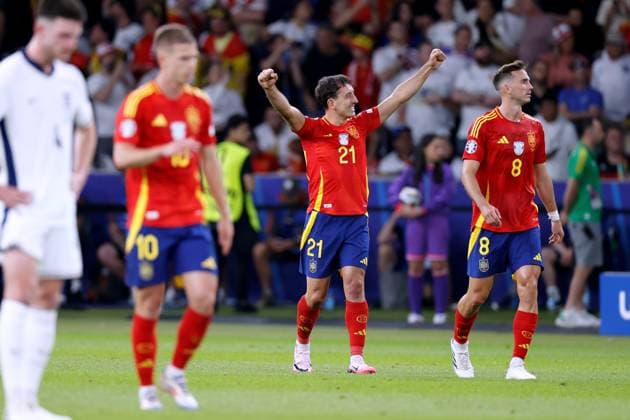 OYARZABAL Mikel Team Spain European Championships 2024 Germany EURO 2024 Match Final SPA ENG 2 1 on 14 07 2024 in Berlin DFL REGULATIONS PROHIBIT ANY USE OF PHOTOGRAPHS as IMAGE SEQUENCES and or QUASI VIDEO Copyright: xLacixPerenyix