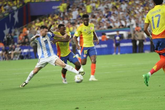 RECORD DATE NOT STATED Copa America 2024 Final : Argentina vs Colombia . (SPO) Copa America 2024 Final : Argentina vs Colombia . July 14, 2024, Miami, Florida, USA: Messi of Argentina during soccer match between Argentina and Colombia valid for the final of 2024 Copa America championship at Hard Rock stadium in Miami. Credit: Niyi Fote Thenews2 (Foto: Niyi Fote Thenews2 imago images) SPO  Copyright: xNiyixFotex