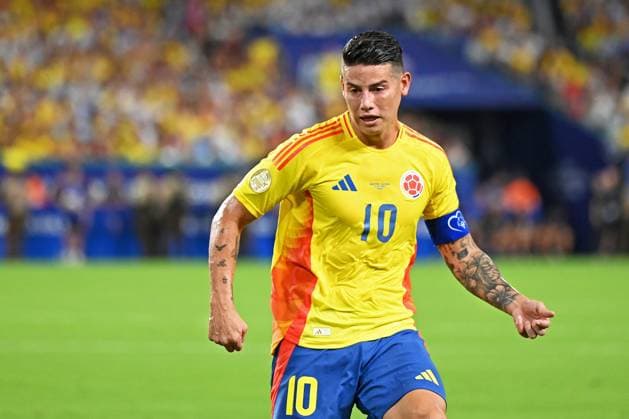 14th July 2024: Miami Gardens, Florida, USA: James Rodr& xed;guez of Colombia during the Copa America Finals match between Columbia and Argentina at Hard Rock Stadium in Miami Gardens, Fla.  ActionPlus12668392 RodrigoxCaillaud