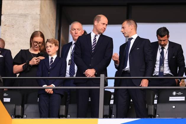 Spain v England: Final - UEFA EURO, EM, Europameisterschaft,Fussball 2024. Prince William is attending the UEFA European Championship, EM, Europameisterschaft Final between Spain and England at Olympiastadion in Berlin, Germany, on Sunday, July 14, 2024. Berlin North Rhine-Westphalia Germany  Copyright: xMIxNewsx originalFilename:fletcher-spainvse240714_npGPA.jpg