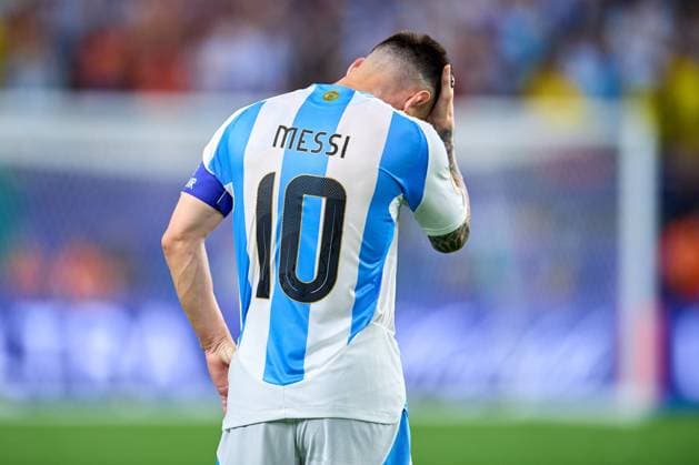 RECORD DATE NOT STATED Copa America USA 2024 Argentina vs Colombia - Final Lionel Messi of Argentina during Final match between Argentina and Colombia as part of CONMEBOL Copa America USA 2024 at Hard Rock Stadium on July 14, 2024 in Miami Gardens, Florida, United States. MIAMI GARDENS FLORIDA UNITED STATES  Copyright: xJosexLuisxMelgarejox 20240714211706_CA_2024_F_ARG_COL_MESSI216