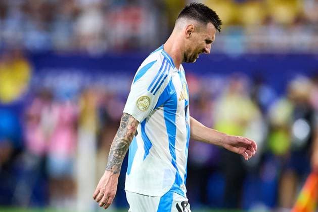 RECORD DATE NOT STATED Copa America USA 2024 Argentina vs Colombia - Final Lionel Messi of Argentina during Final match between Argentina and Colombia as part of CONMEBOL Copa America USA 2024 at Hard Rock Stadium on July 14, 2024 in Miami Gardens, Florida, United States. MIAMI GARDENS FLORIDA UNITED STATES  Copyright: xJosexLuisxMelgarejox 20240714221619_CA_2024_F_ARG_COL_MESSI346