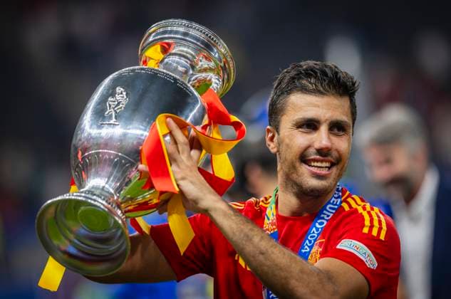 Berlin, Germany 14th Jul 2024 Rodri ESP Spain England Spain England 14 07 2024