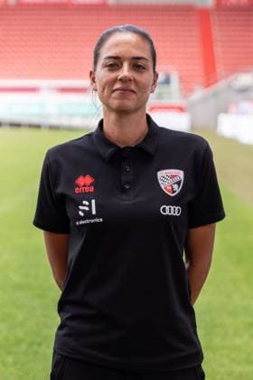 Head coach Sabrina Wittmann FCI FC Ingolstadt 04 3 Liga, portrait appointment 2024 2025, FC Ingolstadt 04 season 2024 2025 photoshoot, headshot, portrait, introduction, presentation, press appointment, soccer, GER