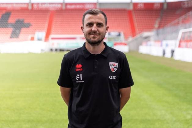Co coach Fabian Reichler FCI FC Ingolstadt 04 3 Liga, portrait appointment 2024 2025, FC Ingolstadt 04 season 2024 2025 photoshoot, headshot, portrait, introduction, presentation, press appointment, soccer, GER