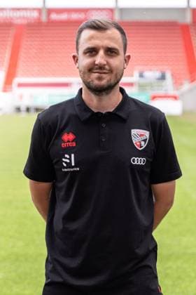 Co coach Fabian Reichler FCI FC Ingolstadt 04 3 Liga, portrait appointment 2024 2025, FC Ingolstadt 04 season 2024 2025 photoshoot, headshot, portrait, introduction, presentation, press appointment, soccer, GER