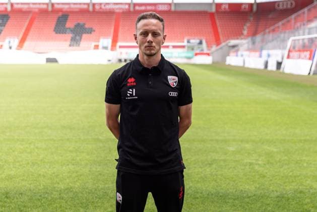 Athletics coach Luca Schuster FCI FC Ingolstadt 04 3 Liga, portrait appointment 2024 2025, FC Ingolstadt 04 season 2024 2025 photoshoot, headshot, portrait, introduction, presentation, press appointment, soccer, GER