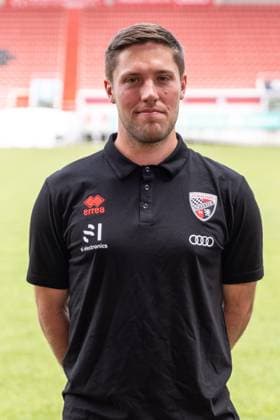 Nico Hurst match analyst FC Ingolstadt 04 3 Liga, portrait appointment 2024 2025, FC Ingolstadt 04 season 2024 2025 photoshoot, headshot, portrait, introduction, presentation, press appointment, soccer, GER