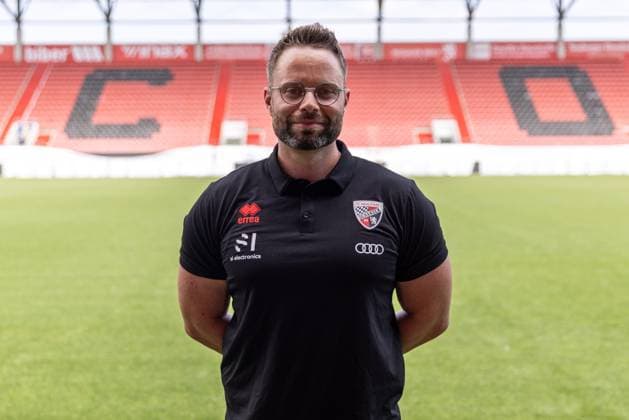 Thomas Reinl Physiotherapist FC Ingolstadt 04 3 Liga, portrait appointment 2024 2025, FC Ingolstadt 04 season 2024 2025 photoshoot, headshot, portrait, introduction, presentation, press appointment, soccer, GER