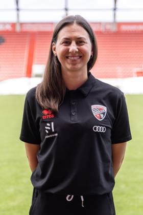 Lisa Deutschmann Office Manager Sport FC Ingolstadt 04 3 Liga, portrait appointment 2024 2025, FC Ingolstadt 04 season 2024 2025 photoshoot, headshot, portrait, introduction, presentation, press appointment, soccer, GER
