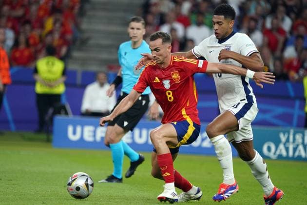 Euro2024, Euro 2024, Football UEFA Final ,Final , Spain England , Olympiastadion, Berlin Fabian Ruiz , Spain, jUde Bellingahm Spain