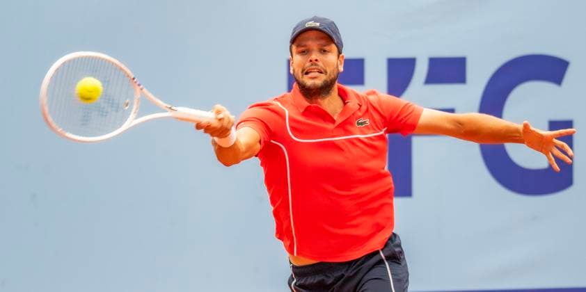 July 15, 2024, Gstaad, Bern, Switzerland: Gstaad Switzerland, 07 15 2024: GREGOIRE BARRERE of France return during 16th finals of EFG Swiss Open Gstaad ATP, Tennis Herren 250, EFG Swiss Open Gstaad-ATP 250 took place at Roy Emerson Arena in Gstaad, which is located in the famous ski resort of Gstaad and which is located in the Bernese Oberland. Gstaad Switzerland - ZUMAd206 20240715_zip_d206_002 Copyright: xEricxDubostx