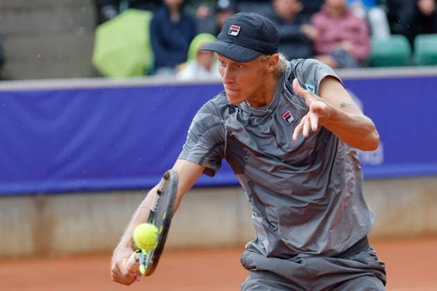 Bastad, SWEDEN 20240715 Leo Borg SWE during his doubles match with William Rejchtman Vinciguerra SWE against Federico Coria, Argentina and Taro Daniel, Japan during the Nordea Open in Bastad on Monday Bastad SWEDEN x9200x  Copyright: xAdamxIhse TTx NORDEA OPEN BASTAD